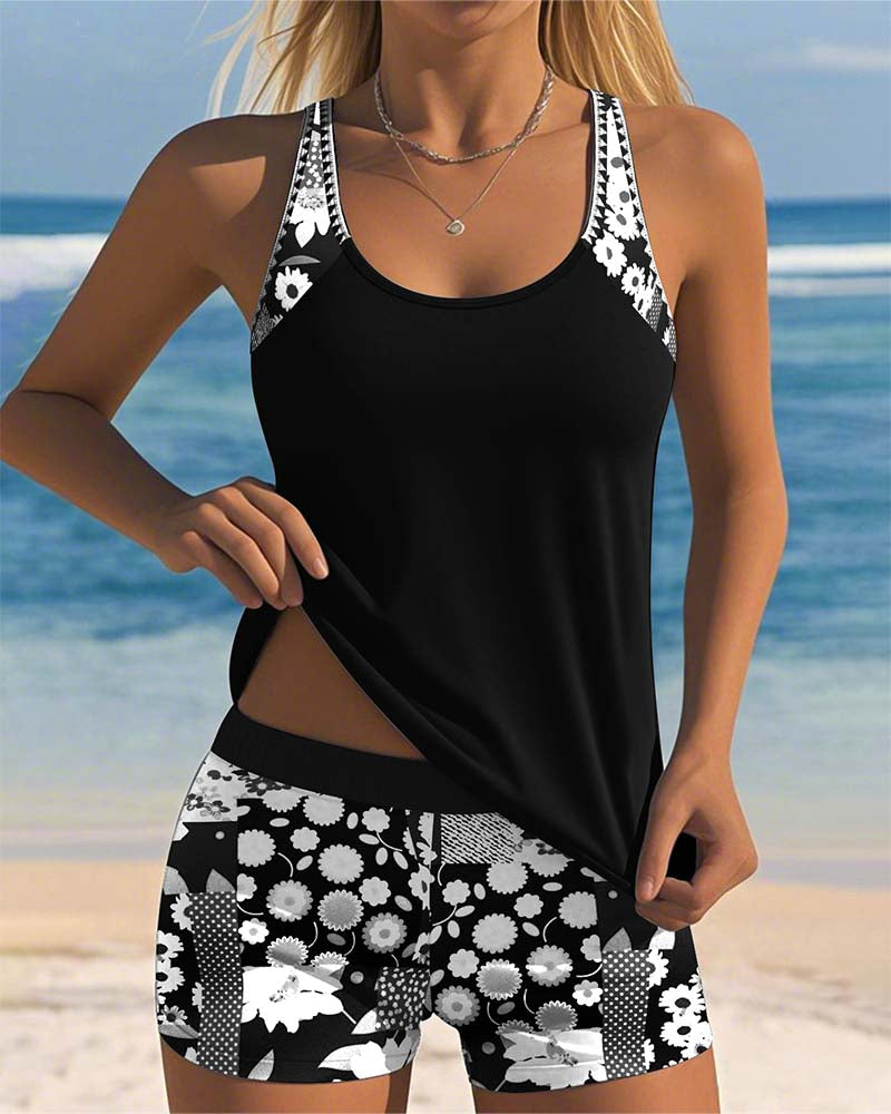 Serenity | Swimsuit Tank & Boxer Set