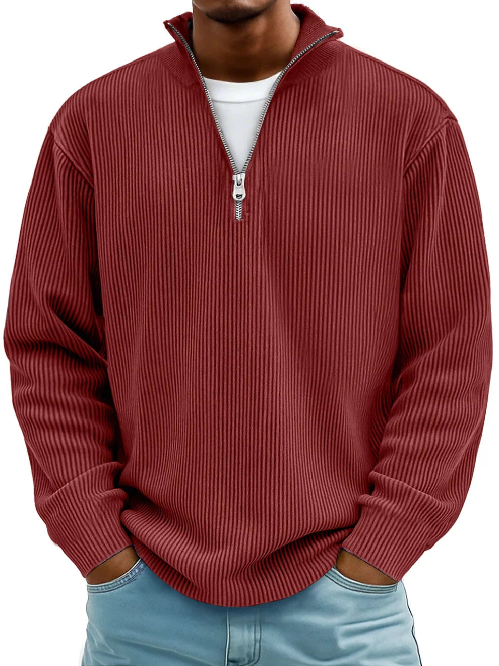 Oliver™ | Modern Men's Sweater with Half-Zip