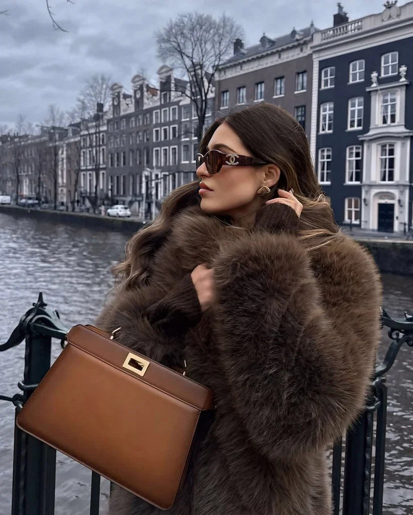 Curlyhaircode™ Fluffy Fur Jacket