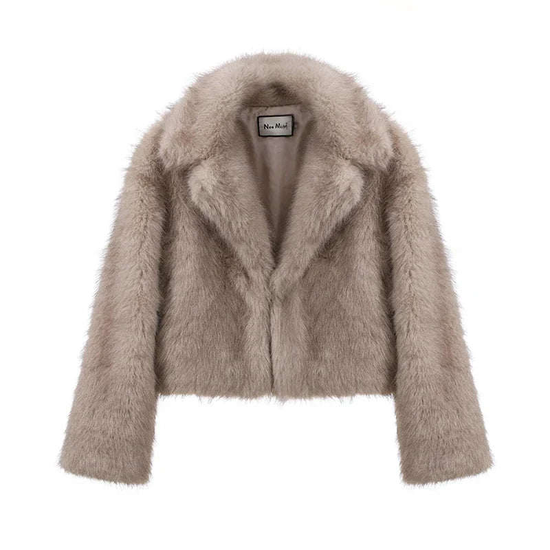 Curlyhaircode™ Fluffy Fur Jacket