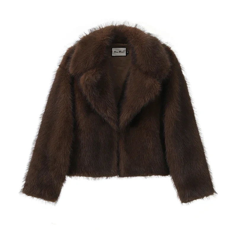 Curlyhaircode™ Fluffy Fur Jacket
