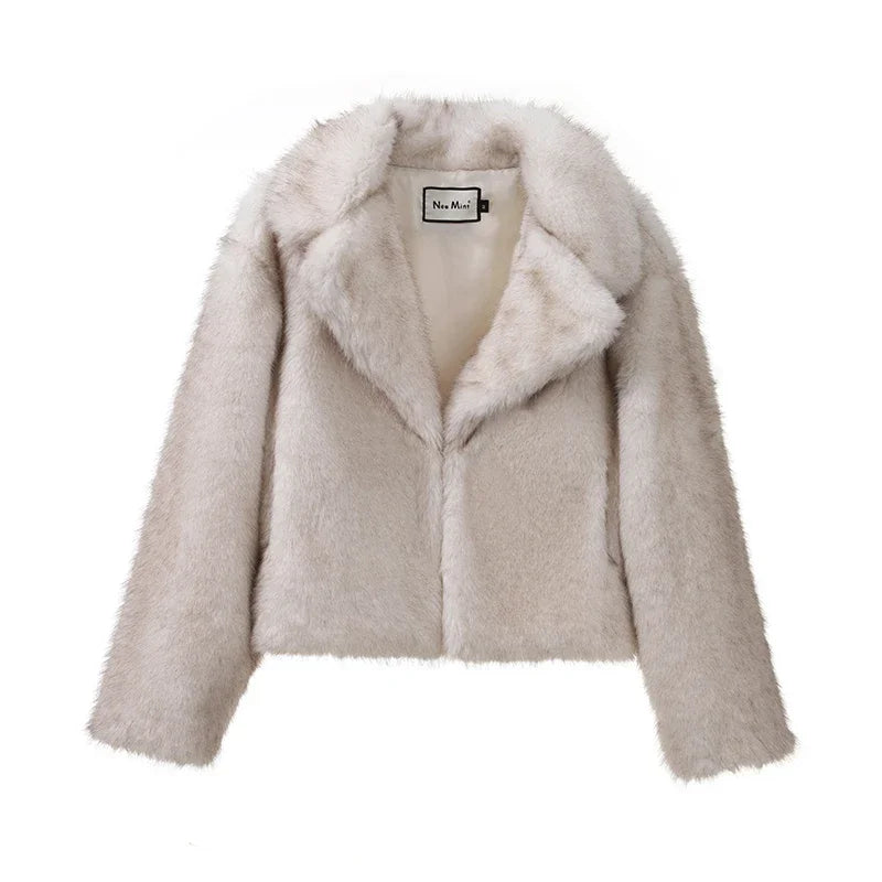 Curlyhaircode™ Fluffy Fur Jacket